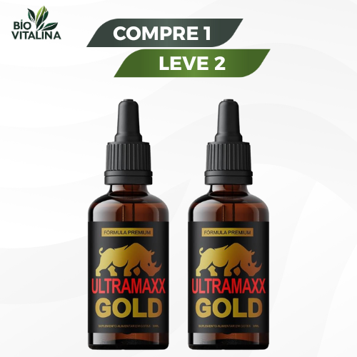 UltraMaxx Gold 30ml Original - Suporte Premium para Energia e Vitalidade - Compre 1 Leve 2 + Frete Grátis