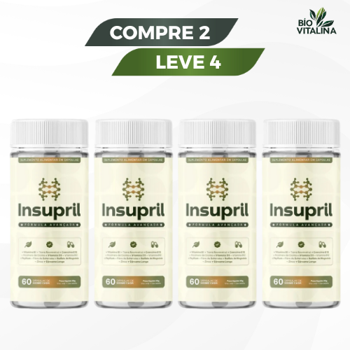 Insupril 60 Cápsulas Original — Suporte Metabólico | Promoção Compre 1 Leve 2 + Frete Grátis