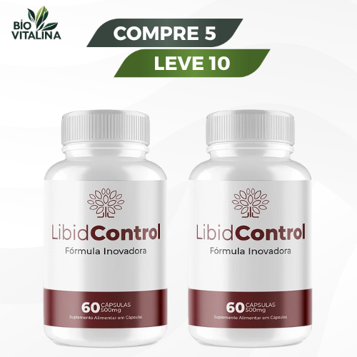 Libid Control - Suporte para Equilíbrio da Libido e Vitalidade - Compre 1 Leve 2 + Frete Grátis