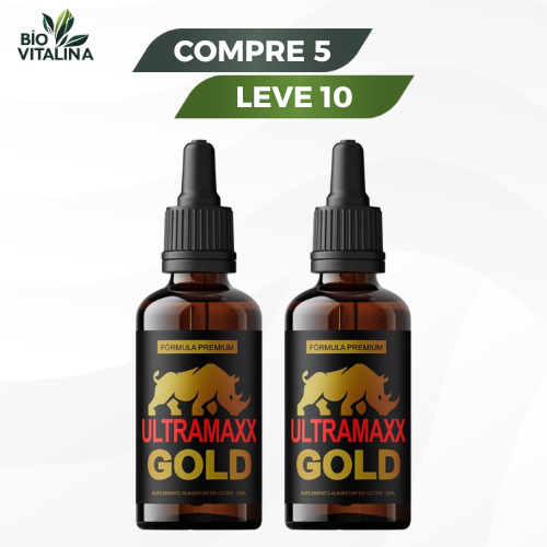 UltraMaxx Gold 30ml Original - Suporte Premium para Energia e Vitalidade - Compre 1 Leve 2 + Frete Grátis