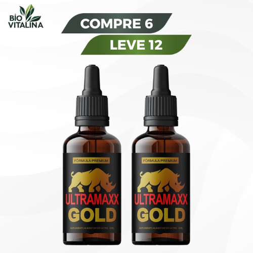 UltraMaxx Gold 30ml Original - Suporte Premium para Energia e Vitalidade - Compre 1 Leve 2 + Frete Grátis
