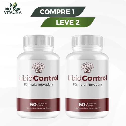 Libid Control - Suporte para Equilíbrio da Libido e Vitalidade - Compre 1 Leve 2 + Frete Grátis