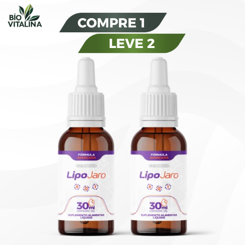 Lipojaro 30ml - Suporte Avançado para Queima de Gordura - Compre 1 Leve 2 + Frete Grátis