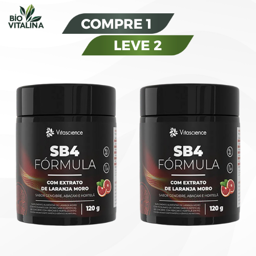 Suplemento Alimentar SB4 Fórmula 120g - Emagrecedor e Redutor de Doces / Promoção Compre 1 Leve 2 + Frete Grátis com Envio Hoje!