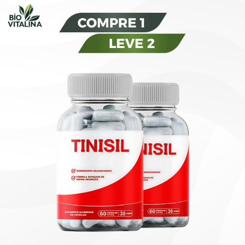 Tinisil - Suporte para Saúde Auditiva e Bem-Estar - Compre 1 Leve 2 + Frete Grátis