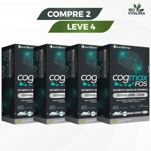 Cogmax Fos 60 Comprimidos - Suporte Para o Cérebro | Promoção Compre 1 Leve 2 + Frete Grátis