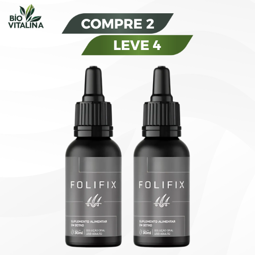 Folifix 30ml Original - Fios Mais Fortes e Resistentes - Compre 1 Leve 2 + Frete Grátis