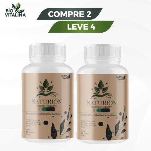 Naturion 60 Cápsulas - Suporte Natural Multivitamínico e Bem-Estar Geral - Compre 1 Leve 2 + Frete Grátis