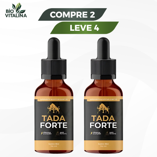 Tada Forte - Suporte para Performance e Vigor Masculino - Compre 1 Leve 2 + Frete Grátis