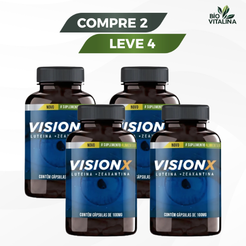 Vision X 100mg em Cápsulas — Visão Mais Clara e Saudável | Promoção Compre 1 e Leve 2 + Frete Grátis