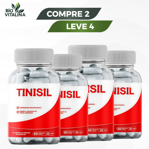 Tinisil - Suporte para Saúde Auditiva e Bem-Estar - Compre 1 Leve 2 + Frete Grátis