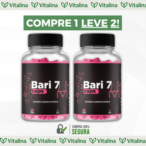 Comprar Bari7 original em cápsulas, suplemento natural para emagrecimento e apoio no pós-bariátrica. Bari 7 Caps!
